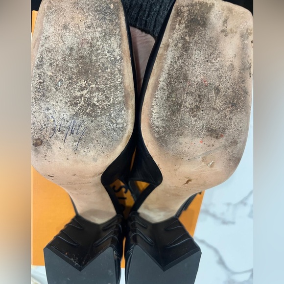 Louis Vuitton Lambskin Shake Slingback Pumps Black 41 - Picture 7 of 8